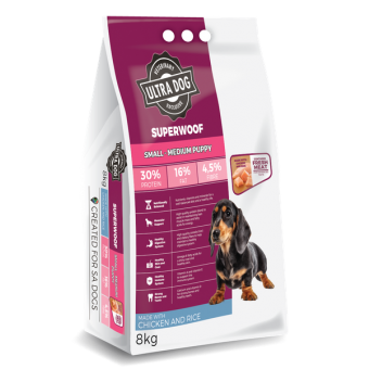 Ultra Dog Superwoof Small Medium Puppy 8kg