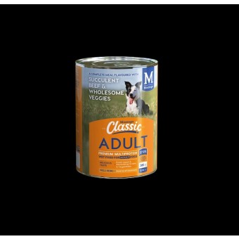 Montego Classic Adult Dog Food Can - Beef & Veggies 385g