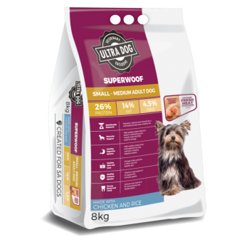 Ultra Dog Superwoof Small to Medium Adult (Chicken & Rice) 3kg