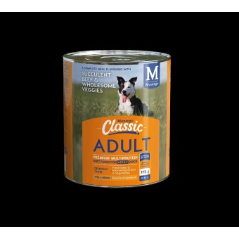 Montego Classic Adult Dog Food Can - Beef & Veggies 775g