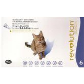 Revolution Cat - Blue Selamec 2.6-7.5 kg (price per ampule)