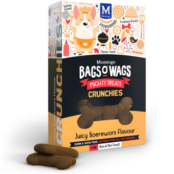 Montego Bags O' Wags Boerie Crunchies - Boerewors Flavour 1kg
