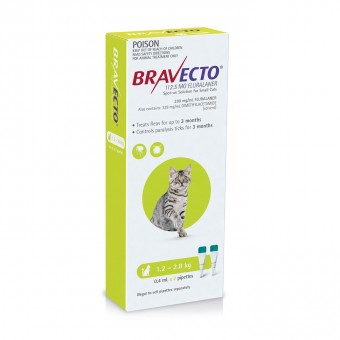 Bravecto cat spot on 1.2-2.8kg