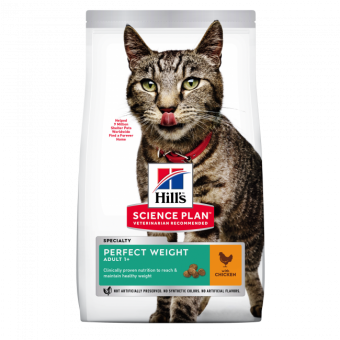 Hill's Adult Perfect Weight Dry Cat Food Chicken Flavour 7kg