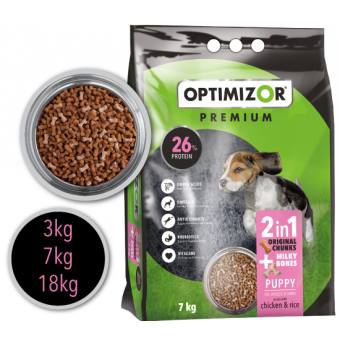 Optimizor Premium Puppy Milky Bones 18kg