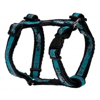 Rogz Medium Patterned H-Harness 32-52cm