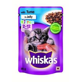 Whiskas Kitten Tuna in Jelly 85g x 12 Pouches