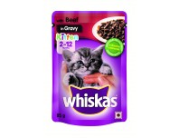 Whiskas Kitten Meat Selection in Gravy 85g x 12 Pouches