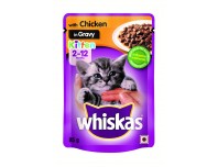 Whiskas Kitten Chicken in Gravy 85g x 12 Pouches
